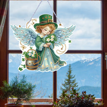 Load image into Gallery viewer, Angel-Acrylic Single Side Diamond Pendant