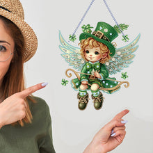 Load image into Gallery viewer, Angel-Acrylic Single Side Diamond Pendant