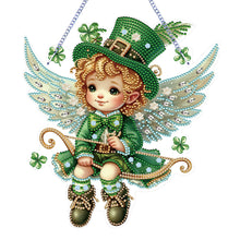 Load image into Gallery viewer, Angel-Acrylic Single Side Diamond Pendant