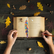 Load image into Gallery viewer, DIY Diamond Painting-Feather Bookmark