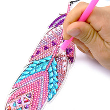 Load image into Gallery viewer, DIY Diamond Painting-Feather Bookmark