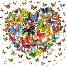Load image into Gallery viewer, Butterfly Heart - Full Drill Round Drill - 30x30cm