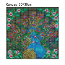 Load image into Gallery viewer, Peacock - Full Drill Round Drill - 30x30cm