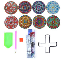 Load image into Gallery viewer, Mandala/Halloween/Butterflies - Round Wooden Coaster Mug