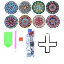 Load image into Gallery viewer, Mandala/Halloween/Butterflies - Round Wooden Coaster Mug