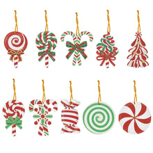 Load image into Gallery viewer, 10Pcs Christmas Diamond Painting Pendant