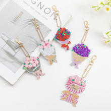 Load image into Gallery viewer, 5pcs/set Flower DIY Keychain