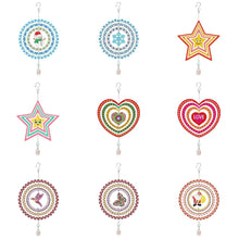 Load image into Gallery viewer, Christmas/Heart-Window Hanging Diamond Wind Chime