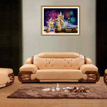 Load image into Gallery viewer, Fireworks Bridge - Full Drill Round Drill - 40x30cm