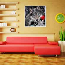 Load image into Gallery viewer, Rose Wolf - Full Drill Round Drill - 30x30cm