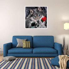 Load image into Gallery viewer, Rose Wolf - Full Drill Round Drill - 30x30cm