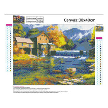 Load image into Gallery viewer, Running Water House - Full Drill Round Drill - 40x30cm