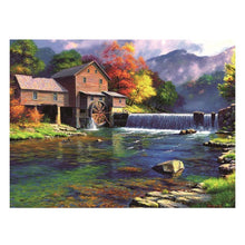 Load image into Gallery viewer, Running Water House - Full Drill Round Drill - 40x30cm