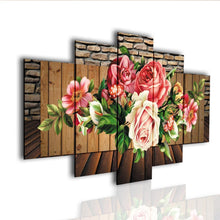 Load image into Gallery viewer, 5pcs/set Flower - Full Drill Round Drill Painting - 95x45cm