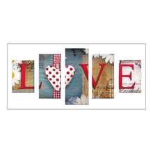 Load image into Gallery viewer, 5pcs/set LOVE - Full Drill Round Drill Painting - 95x45cm