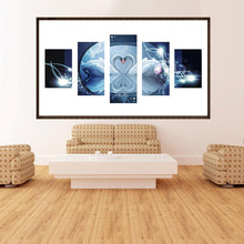 Load image into Gallery viewer, 5pcs/set Swans - Full Drill Round Drill Painting - 95x45cm
