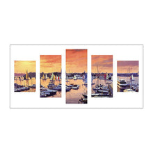 Load image into Gallery viewer, 5pcs/set Sailboat - Full Drill Round Drill Painting - 95x45cm