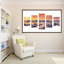 Load image into Gallery viewer, 5pcs/set Sailboat - Full Drill Round Drill Painting - 95x45cm