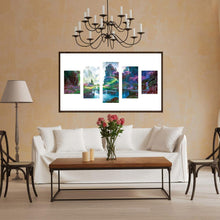 Load image into Gallery viewer, 5pcs/set Landscape - Full Drill Round Drill Painting - 95x45cm