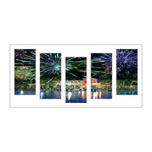 Load image into Gallery viewer, 5pcs/set Waterside City - Full Drill Round Drill Painting - 95x45cm