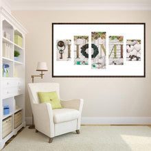 Load image into Gallery viewer, 5pcs/set Home - Full Drill Round Drill Painting  - 95x45cm