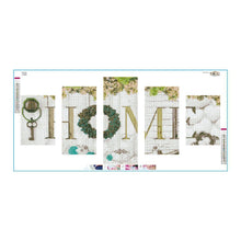 Load image into Gallery viewer, 5pcs/set Home - Full Drill Round Drill Painting  - 95x45cm