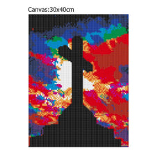 Load image into Gallery viewer, Cross - Full Drill Round Drill - 30x40cm