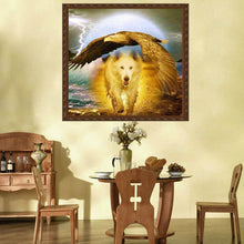 Load image into Gallery viewer, Wolf Eagle - Full Diamond Painting - 30x30cm