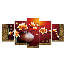 Load image into Gallery viewer, 5pcs/set Vase - Full Drill Round Drill Painting - 95x45cm