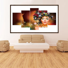 Load image into Gallery viewer, 5pcs/set Beauty - Full Drill Round Drill Painting - 95x45cm