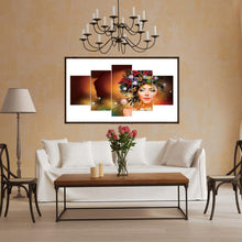 Load image into Gallery viewer, 5pcs/set Beauty - Full Drill Round Drill Painting - 95x45cm