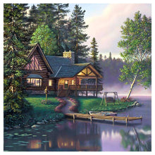 Load image into Gallery viewer, Village House - Full Drill Round Drill - 30x30cm