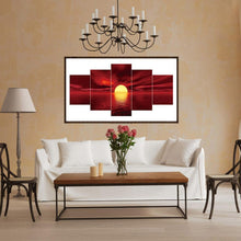 Load image into Gallery viewer, 5pcs/set Sunrise - Full Drill Round Drill Painting - 95x45cm