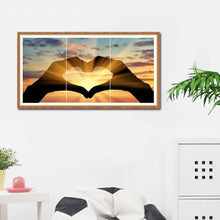 Load image into Gallery viewer, 3pcs/set Love - Full Drill Round Drill Painting - 80x40cm