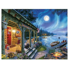 Load image into Gallery viewer, Lake Night Mosai - Full Diamond Painting - 30x25cm