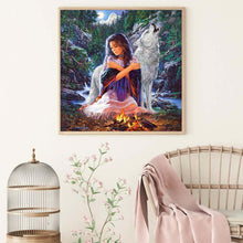 Load image into Gallery viewer, Wolf Girl - Full Diamond Painting - 30x30cm