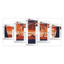 Load image into Gallery viewer, 5pcs/set Novelty - Full Drill Round Drill Painting - 95x45cm