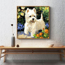 Load image into Gallery viewer, White Puppy - Full Diamond Painting - 30x30cm