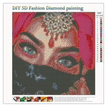 Load image into Gallery viewer, Masked Beauty - Full Diamond Painting - 30x30cm