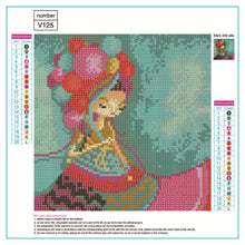 Load image into Gallery viewer, Girl - Full Diamond Painting - 30x30cm