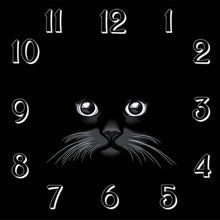 Load image into Gallery viewer, Clock Cat  - Full Diamond Painting - 30x30cm