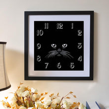 Load image into Gallery viewer, Clock Cat  - Full Diamond Painting - 30x30cm