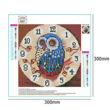 Load image into Gallery viewer, Animal Wall Clock - Full Diamond Painting - 30x30cm