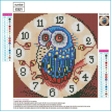 Load image into Gallery viewer, Animal Wall Clock - Full Diamond Painting - 30x30cm