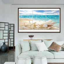Load image into Gallery viewer, 3pcs Beach Shell - Full Drill Round Drill - 80x40cm