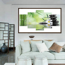 Load image into Gallery viewer, 5pcs/set Bamboo Stone - Full Drill Round Drill Painting - 95x45cm