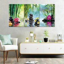 Load image into Gallery viewer, 3pcs/set Stone - Full Drill Round Drill Painting - 80x40cm