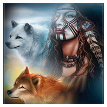 Load image into Gallery viewer, Wolf - Full Drill Round Drill - 30x30cm