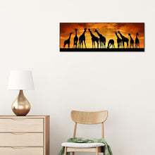 Load image into Gallery viewer, Sunset Giraffes - Full Drill Round Drill Painting  - 80x30cm