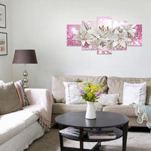 Load image into Gallery viewer, 5pcs/set Flower - Full Drill Round Drill Painting - 95x45cm